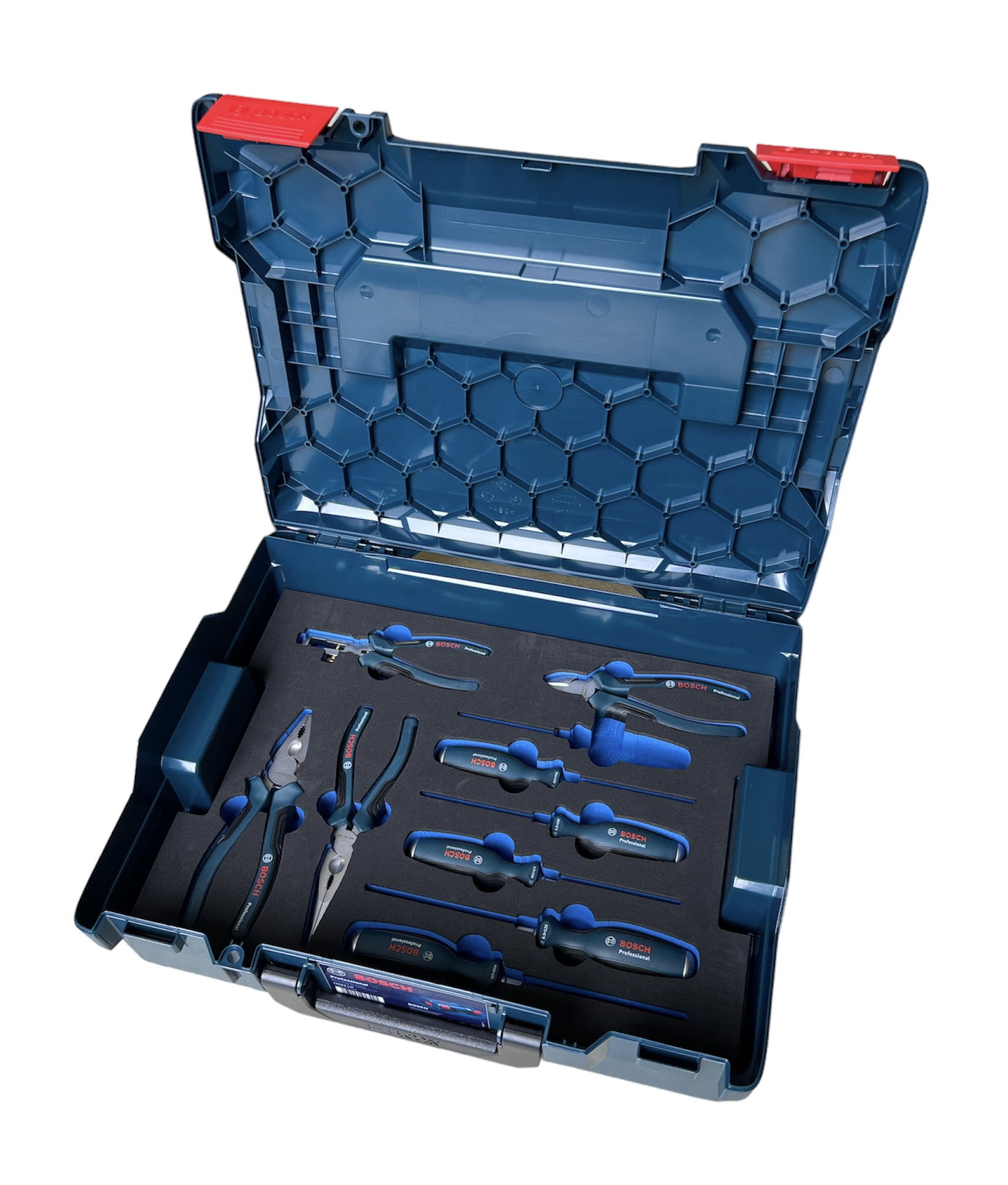 Werkzeugkoffer "Allrounder 2" - L-Boxx 136 inkl. Einlagen und 25 Bosch + KNIPEX Werkzeugen