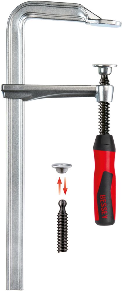 BESSEY Ganzstahl-Schraubzwinge GZ12-2K