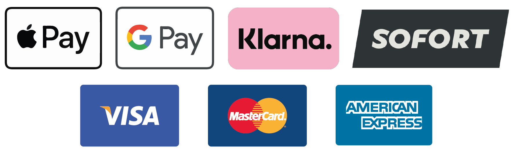 Stripe (Apple / Google Pay | Kreditkarte | SOFORT | Klarna)