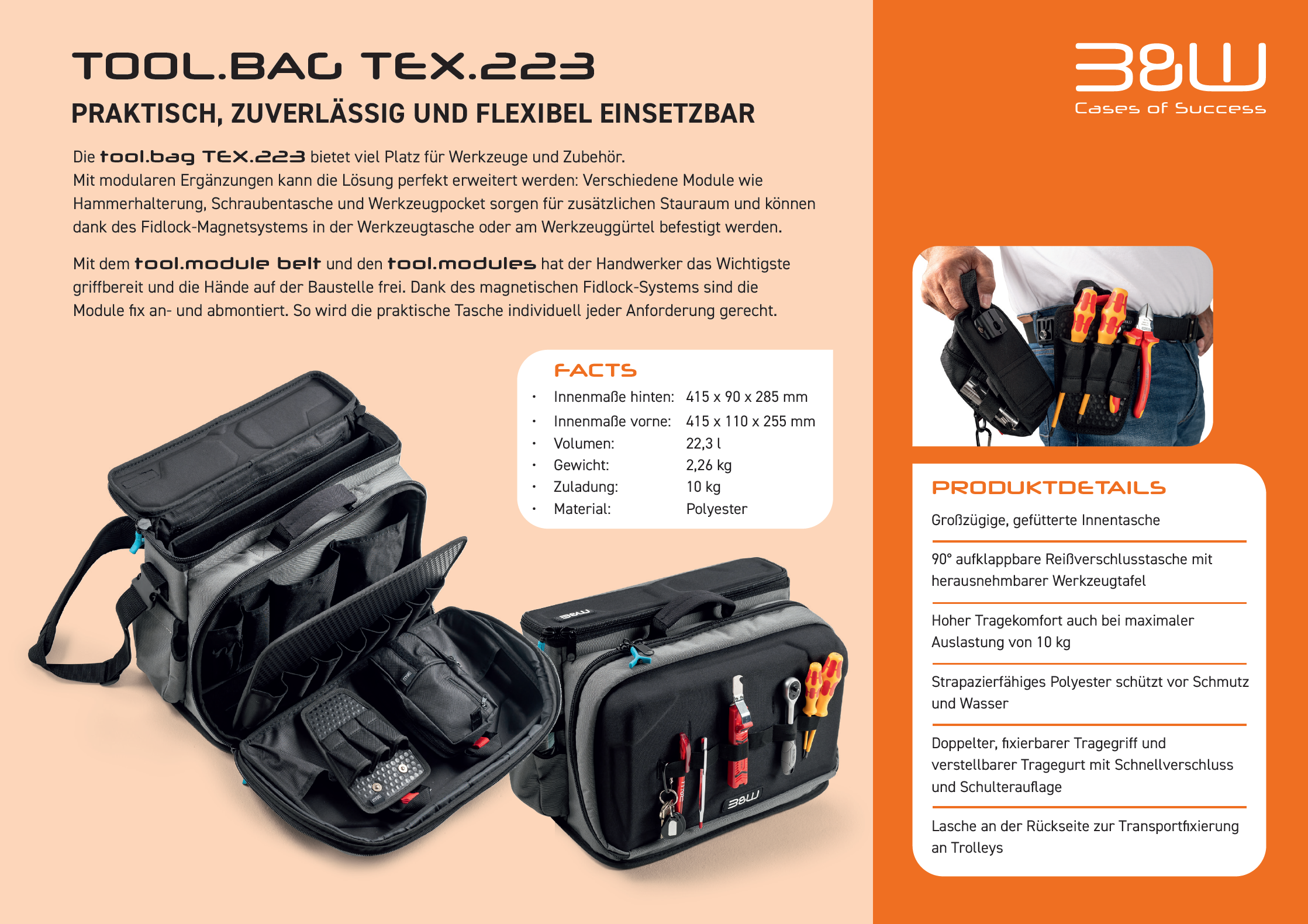 B&W tool.bag TEX.223 Werkzeugtasche