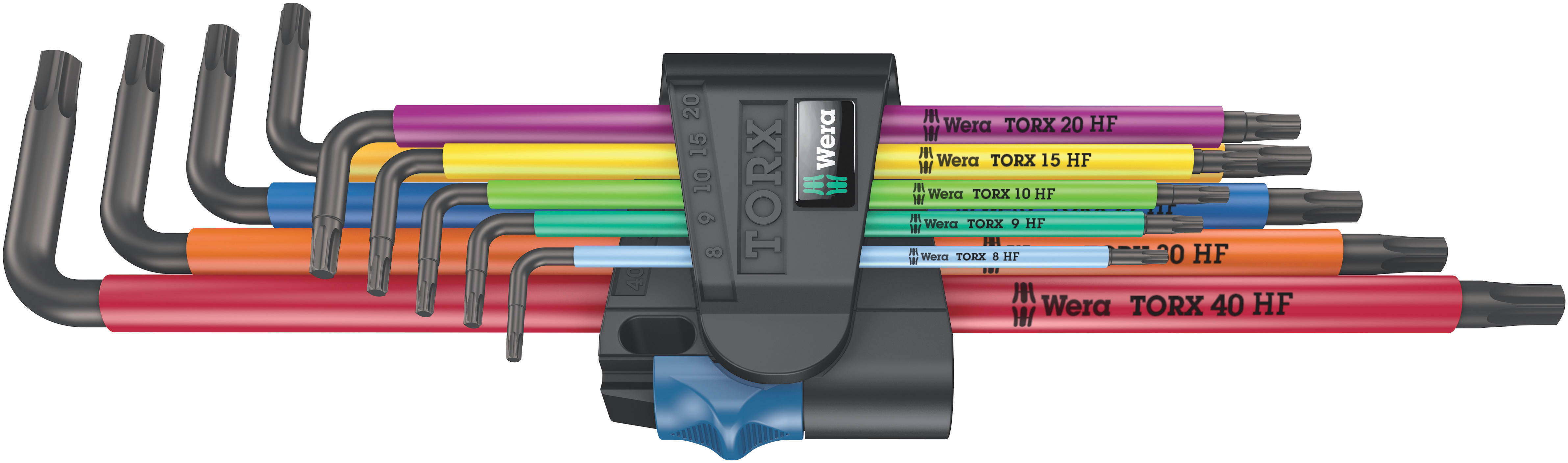 Wera 967/9 TORX® XL Multicolour HF 1 Winkelschlüssel-Satz mit Haltefunktion